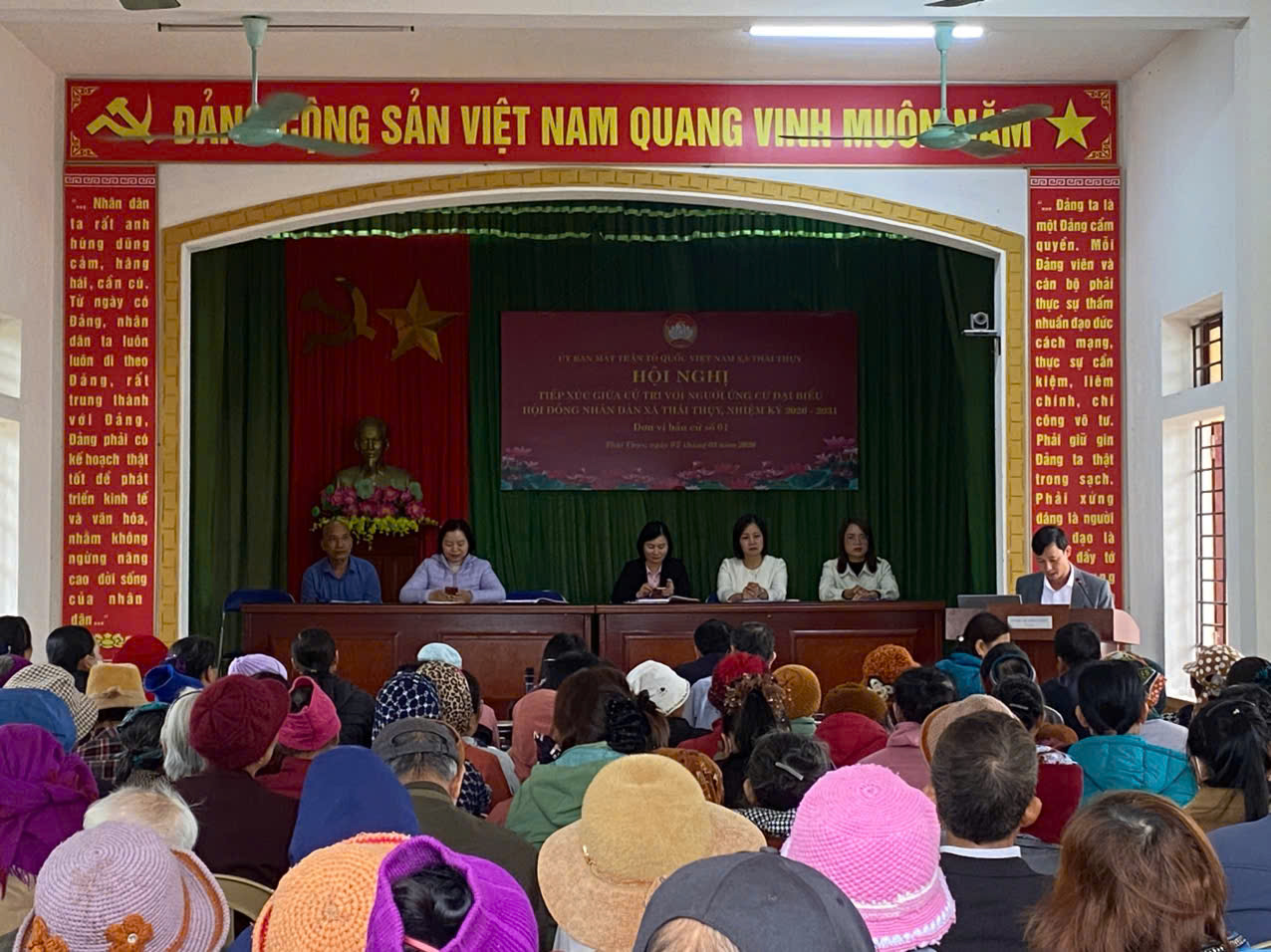 Ứng cử viên Đại biểu HĐND xã Thái Thụy, khóa II, nhiệm kỳ 2026 - 2031 tiếp xúc cử tri tại Nhà văn hóa thôn Thượng