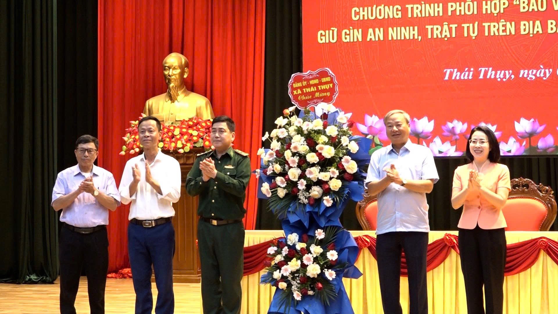 Xã Thái Thụy: Ký kết chương trình phối hợp bảo vệ chủ quyền, an ninh biên giới và tổ chức liên hoan dân ca người cao tuổi năm 2026