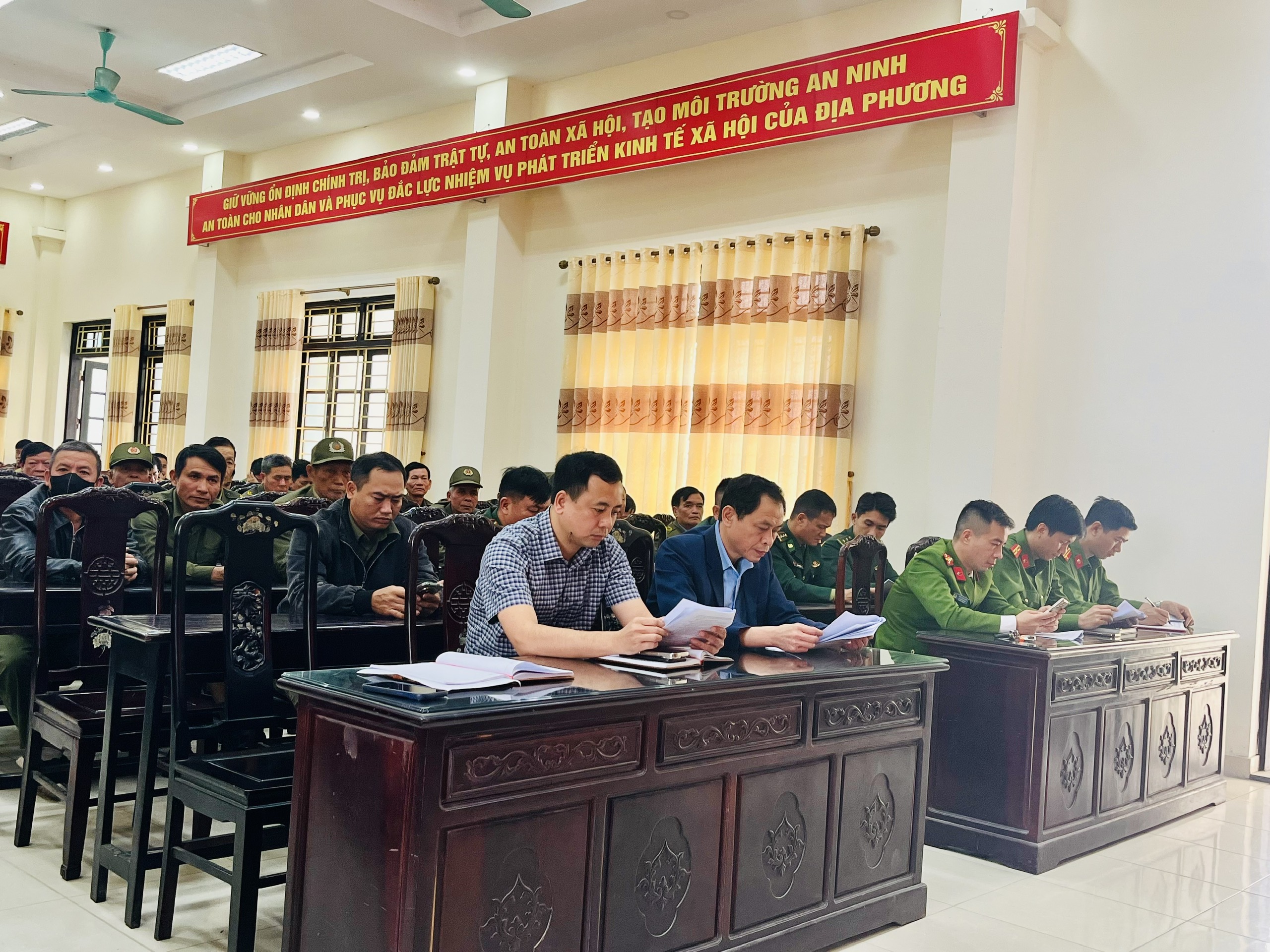 XÃ THÁI THỤY TRIỂN KHAI PHƯƠNG ÁN ĐẢM BẢO ANTT TRƯỚC, TRONG NGÀY BẦU CỬ ĐẠI BIỂU QUỐC HỘI VÀ HĐND CÁC CẤP NHIỆM KỲ 2026 - 2031