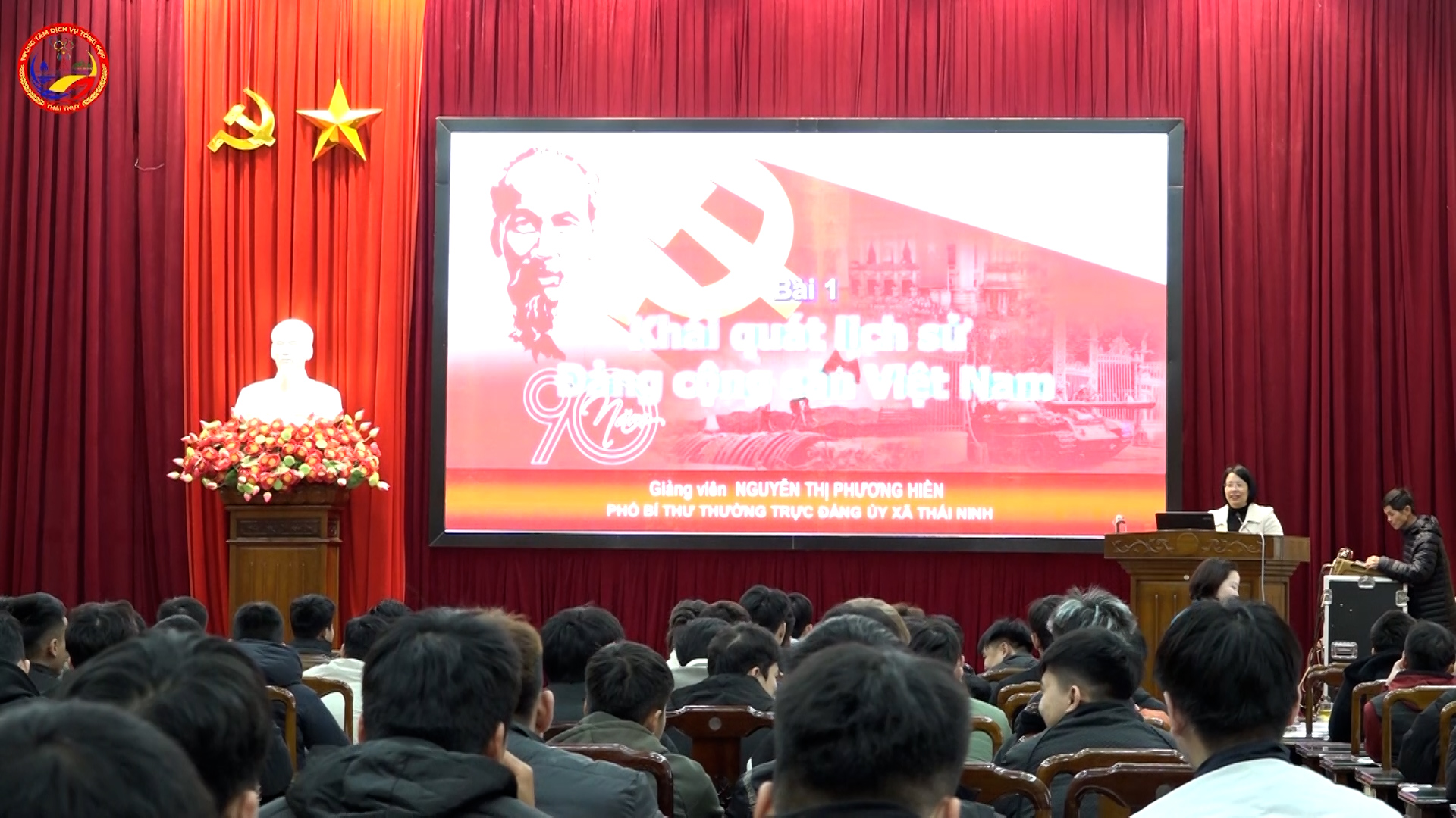 Xã Thái Thụy bồi dưỡng nhận thức về Đảng cho công dân nhập ngũ