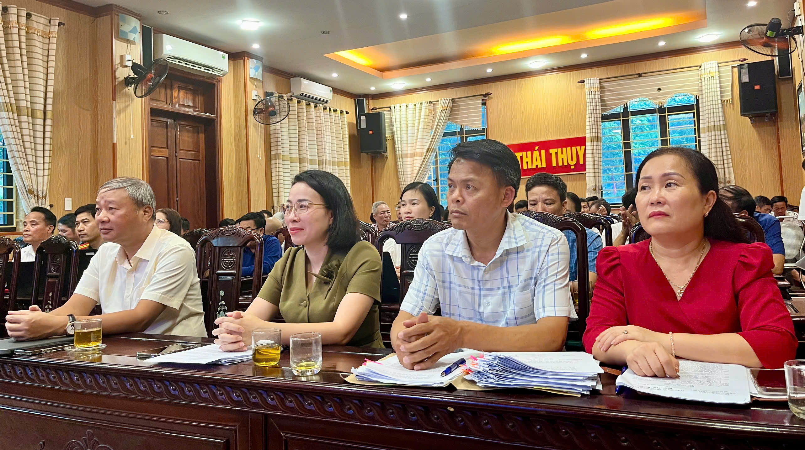 Xã Thái Thuỵ tham dự Hội nghị nghiên cứu, học tập, quán triệt, triển khai thực hiện một số nghị quyết quan trọng của Trung ương và của tỉnh