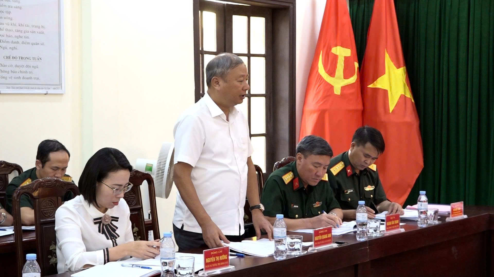 Đoàn kiểm tra của Ban Thường vụ Quân ủy Trung ương làm việc với Ban CHQS xã Thái Thụy