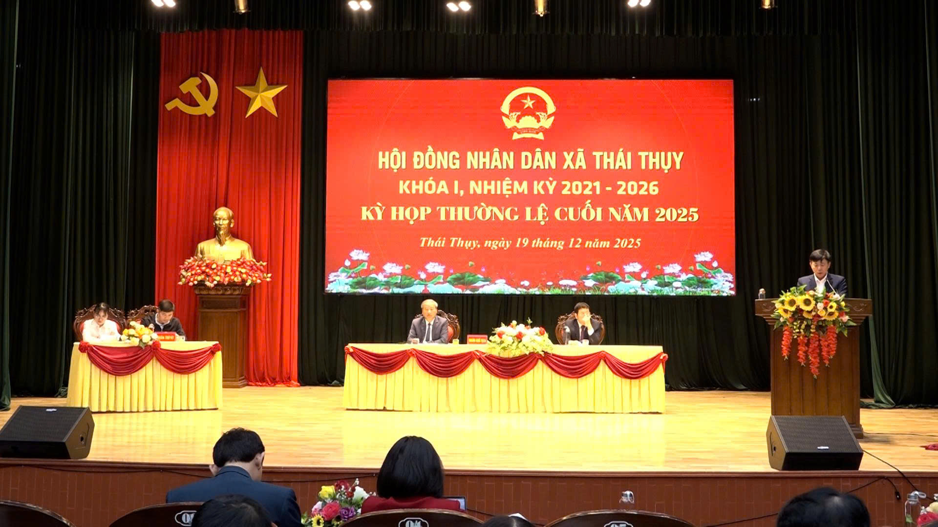 Hội đồng nhân dân xã Thái Thụy tổ chức kỳ họp thường lệ cuối năm 2025