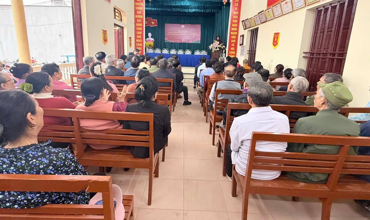 8 đại biểu ứng cử tại đơn vị bầu cử số 4, xã Thái Thuỵ đã có cuộc tiếp xúc với 100 đại diện cử tri 3 thôn Cam Đông, Cam Hoà, Trà Linh, vận động bầu cử HĐND xã, nhiệm kỳ 2026 - 2031