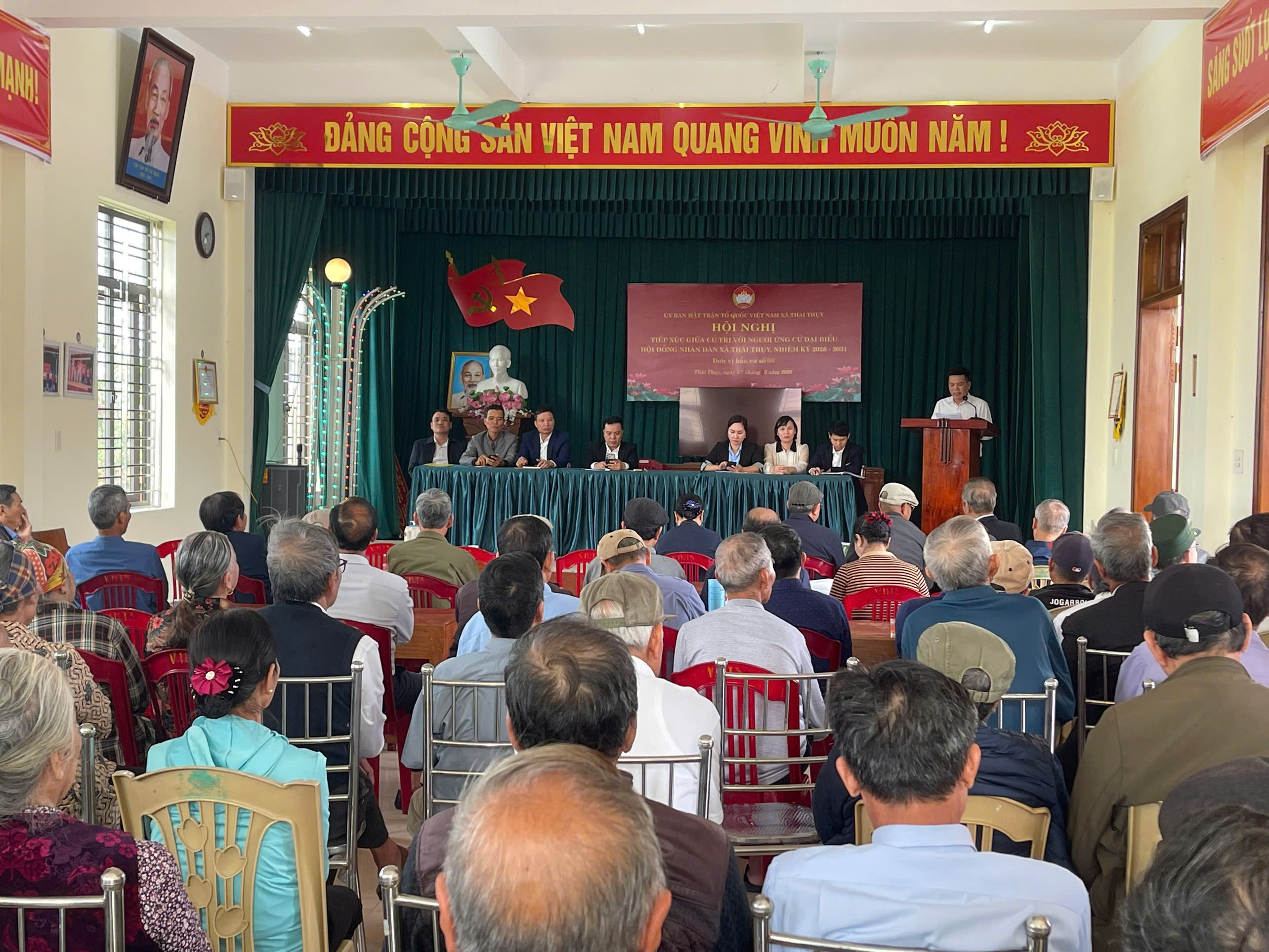 Tiếp xúc cử tri với người ứng cử đại biểu HĐND xã Thái Thụy, nhiệm kỳ 2026 -2031 (Đơn vị bầu cử số 6)